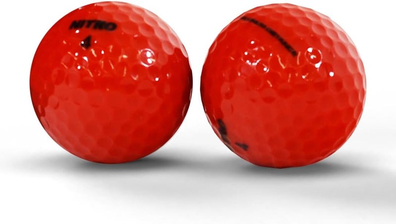 Nitro Maximum Distance 12 Pack Red Golf Balls - Image 2